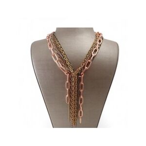 11Gemma Lux Necklace Womens OS Multi Excellent Mixed Metal Multi Strand Lariat